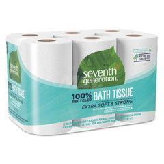 Bathroom Tissue: Standard Roll, Recycled Fiber, 2-Ply, White 4″ Sheet Length, 4″ Sheet Width, 240 Sheets