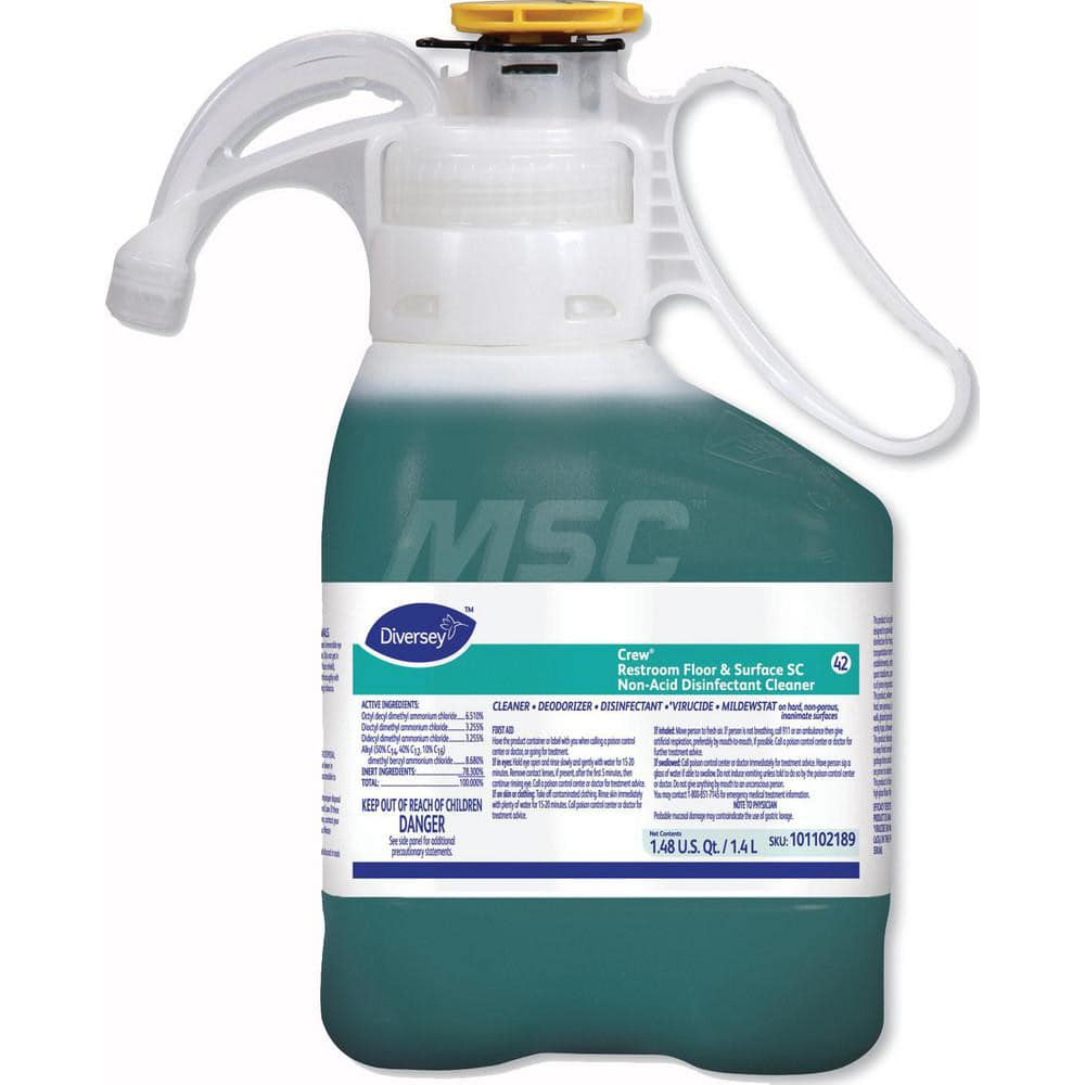 Crew Restroom Floor & Surface SC Non-Acid Disinfectant Cleaner, 1.4 L, SmartDose TM/MC, 2/CT