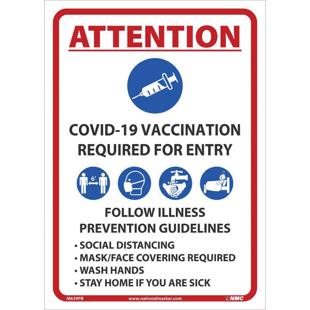 NMC - Safety Signs Message Type: COVID-19 Message or Graphic: Message & Graphic - Caliber Tooling