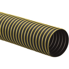 Duct Hose: Thermoplastic Rubber, 1-1/4″ ID, 17 psi 25' Long, -60 to 275 ° F, Black & Yellow