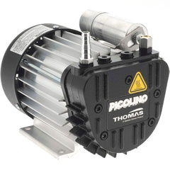 Thomas - Rotary Vane-Type Vacuum Pumps Voltage: 120 VAC Length (Decimal Inch): 8.2300 - Caliber Tooling