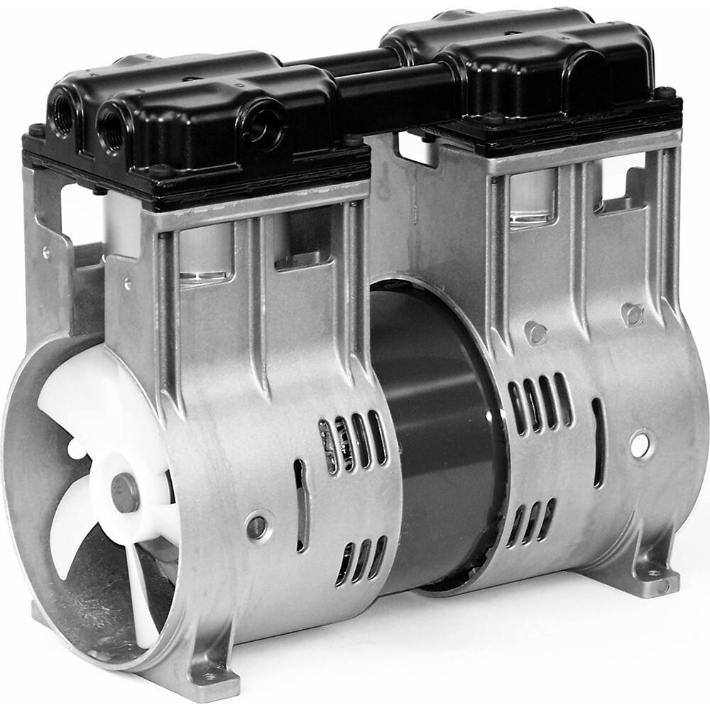 Thomas - Rotary Vane-Type Vacuum Pumps Voltage: 115 VAC Length (Decimal Inch): 10.3900 - Caliber Tooling