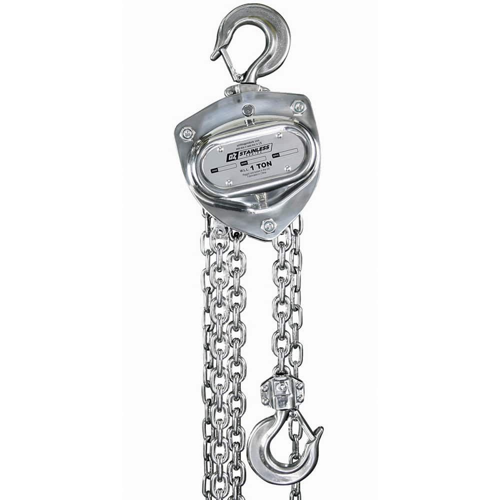 OZ Lifting Products - Manual Hoists-Chain, Rope & Strap Type: Hand Chain Hoist Lifting Material: Chain - Caliber Tooling