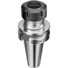 Collet Chuck: 0.5 to 7 mm Capacity, ER Collet, Taper Shank 100 mm Projection, 0.003 mm TIR, Balanced to 25,000 RPM, Through Coolant