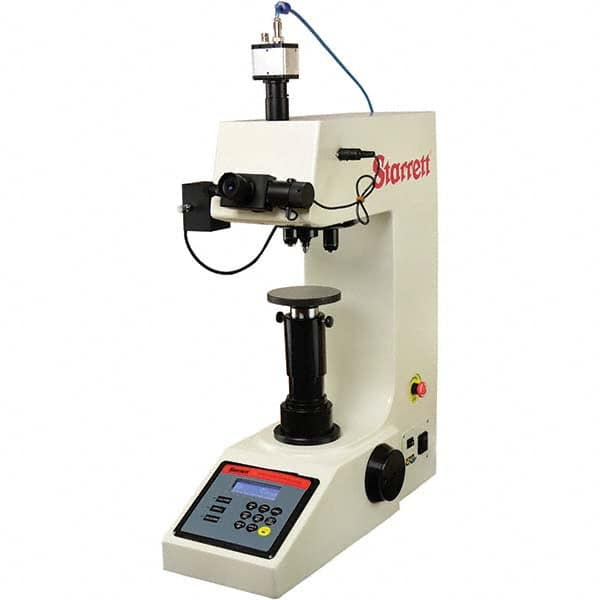 Starrett - Bench Top Hardness Testers Scale Type: Macro Vickers Minimum Hardness: 1HV - Caliber Tooling