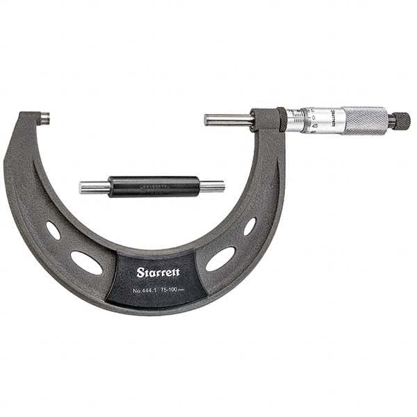 Starrett - Mechanical Outside Micrometers Minimum Measurement (mm): 75.00 Maximum Measurement (mm): 100.00 - Caliber Tooling