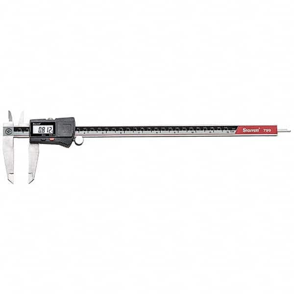 Starrett - 0 to 12" Range, 0.01mm Resolution, Electronic Caliper - Caliber Tooling