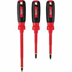 Milwaukee Tool - Screwdriver Sets Screwdriver Types Included: Slotted Number of Pieces: 3 - Caliber Tooling