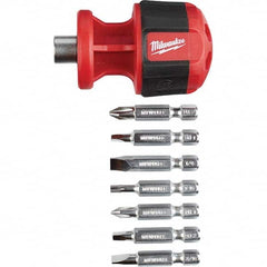 Milwaukee Tool - Bit Screwdrivers Type: 8-in-1 Nut Driver Tip Type: Philips; Slotted; Square; Torx - Caliber Tooling