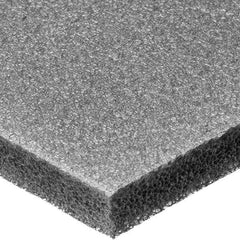 Closed Cell Polyethylene Foam: 2″ Thick, 12″ Wide, 12″ Long, Gray Acrylic Adhesive Backing