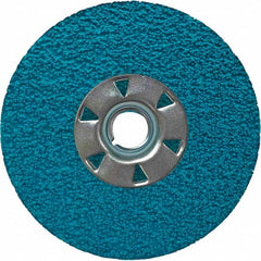 VSM - 5" Diam, 7/8" Hole, 36 Grit Ceramic Fiber Disc - Caliber Tooling