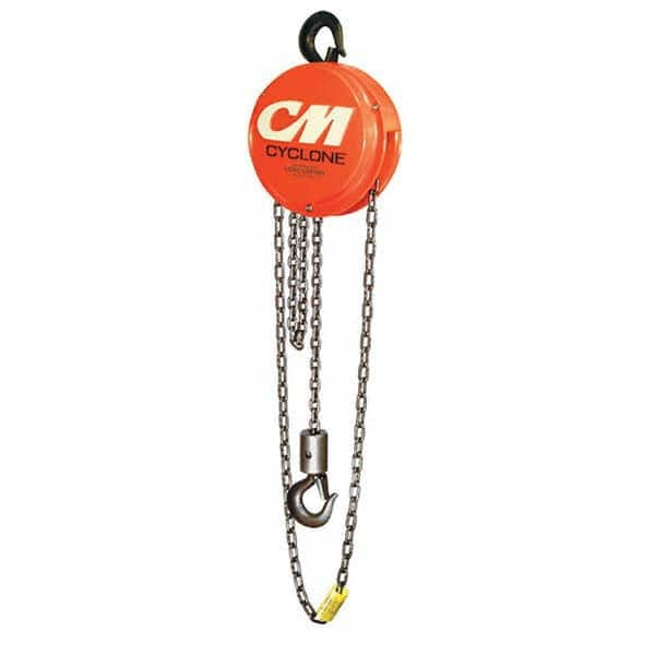 Cyclone - 12,000 Lb Capacity, 20' Lift Height, Chain Manual Hoist - Caliber Tooling