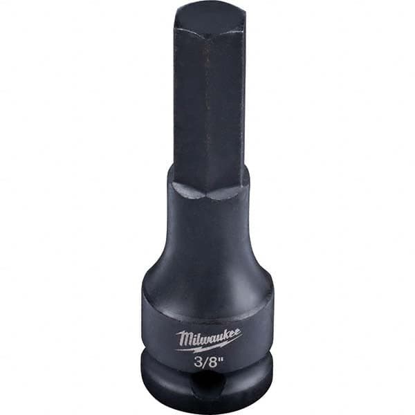 Milwaukee Tool - Impact Hex & Torx Bit Sockets Drive Size (Inch): 3/8 Hex Size (Inch): 3/8 - Caliber Tooling