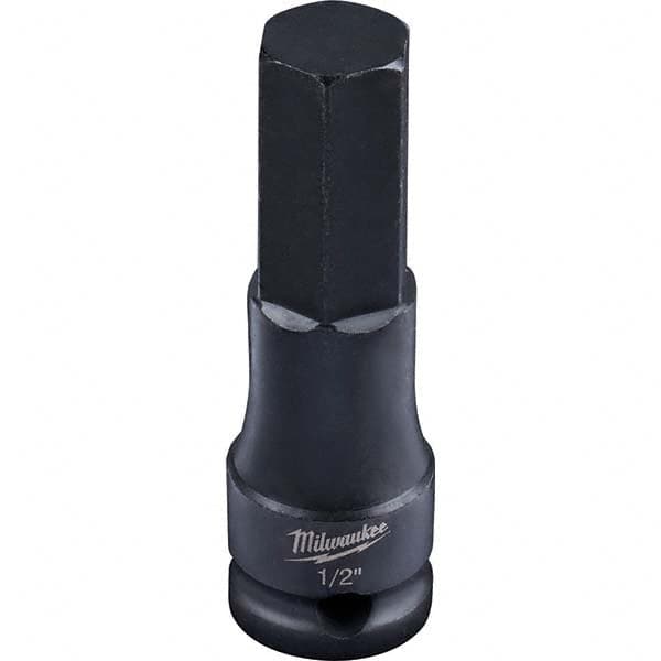 Milwaukee Tool - Impact Hex & Torx Bit Sockets Drive Size (Inch): 3/8 Hex Size (Inch): 1/2 - Caliber Tooling