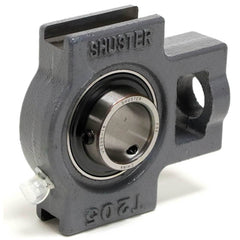 Shuster - UCT207-20, 1-1/4" ID, 102mm OAL x 129mm OAH42.9mm Wide, Ball Bearing Take-Up Unit - Exact Industrial Supply