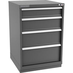 Champion Tool Storage - Modular Storage Cabinets; Type: Counter-Height Standard Width Drawer Cabinet ; Number of Drawers: 4.000 ; Height (Inch): 41-3/4 ; Width (Inch): 28-1/4 ; Depth (Inch): 28-1/2 ; Color: Dark Gray - Exact Industrial Supply