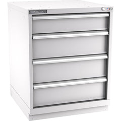 Champion Tool Storage - Modular Storage Cabinets; Type: Bench-Height Standard Width Drawer Cabinet ; Number of Drawers: 4.000 ; Height (Inch): 35-7/8 ; Width (Inch): 28-1/4 ; Depth (Inch): 28-1/2 ; Color: Light Gray - Exact Industrial Supply