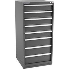 Champion Tool Storage - Modular Storage Cabinets; Type: Eye-Level Standard Width Drawer Cabinet ; Number of Drawers: 8.000 ; Height (Inch): 59-1/2 ; Width (Inch): 28-1/4 ; Depth (Inch): 28-1/2 ; Color: Dark Gray - Exact Industrial Supply