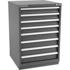 Champion Tool Storage - Modular Storage Cabinets; Type: Counter-Height Standard Width Drawer Cabinet ; Number of Drawers: 8.000 ; Height (Inch): 41-3/4 ; Width (Inch): 28-1/4 ; Depth (Inch): 28-1/2 ; Color: Dark Gray - Exact Industrial Supply