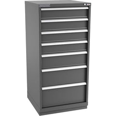 Champion Tool Storage - Modular Storage Cabinets; Type: Eye-Level Standard Width Drawer Cabinet ; Number of Drawers: 7.000 ; Height (Inch): 59-1/2 ; Width (Inch): 28-1/4 ; Depth (Inch): 28-1/2 ; Color: Dark Gray - Exact Industrial Supply