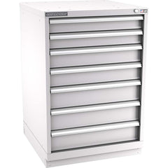 Champion Tool Storage - Modular Storage Cabinets; Type: Counter-Height Standard Width Drawer Cabinet ; Number of Drawers: 7.000 ; Height (Inch): 41-3/4 ; Width (Inch): 28-1/4 ; Depth (Inch): 28-1/2 ; Color: Light Gray - Exact Industrial Supply