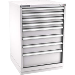 Champion Tool Storage - Modular Storage Cabinets; Type: Counter-Height Standard Width Drawer Cabinet ; Number of Drawers: 8.000 ; Height (Inch): 41-3/4 ; Width (Inch): 28-1/4 ; Depth (Inch): 28-1/2 ; Color: Light Gray - Exact Industrial Supply