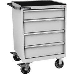 Champion Tool Storage - Mobile Work Centers; Type: Standard Depth Retainer Top Cabinet ; Load Capacity (Lb.): 440.000 ; Number of Drawers: 4 ; Width (Inch): 28-1/4 ; Depth (Inch): 28-1/2 ; Height (Inch): 43-1/4 - Exact Industrial Supply