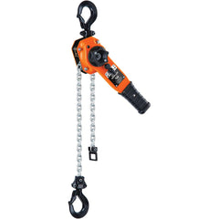 CM - Manual Hoists-Chain, Rope & Strap; Type: Lever ; Lifting Material: Chain ; Capacity (Lb.): 1500 ; Lift Height (Feet): 5 ; Minimum Headroom: 12.625 ; Lever Force to Operate Hoist: 45.00 - Exact Industrial Supply