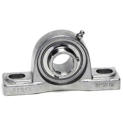 Shuster - SUCSP211-32, 2" ID, 217mm OAL x 125mm OAH59mm Wide, Ball Bearing Pillow Block - Exact Industrial Supply