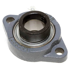 Shuster - SALF206-20, 1-1/4" ID, 3" OAL x 113mm OAH, 2-Bolt Flange Bearing - Exact Industrial Supply