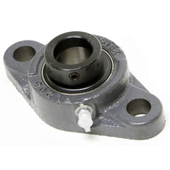 Shuster - NAFL207-20, 1-1/4" ID, 90mm OAL x 161mm OAH51.3mm Wide, 2-Bolt Flange Bearing - Exact Industrial Supply