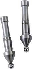 Mitutoyo - Micrometer Accessories; Type: Anvil-Spindle Tip ; For Use With: Gear Tooth Micrometers ; Calibrated: No ; Anvil Type: Ball ; Anvil Diameter (mm): 2.50 ; Material: Steel - Exact Industrial Supply