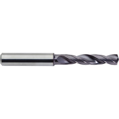 M.A. Ford - Screw Machine Length Drill Bits; Drill Bit Size (Decimal Inch): 0.5938 ; Drill Bit Size (Inch): 19/32 ; Drill Point Angle: 142 ; Drill Bit Material: Carbide ; Drill Bit Finish/Coating: ALtima? Plus ; Flute Type: Helical - Exact Industrial Supply