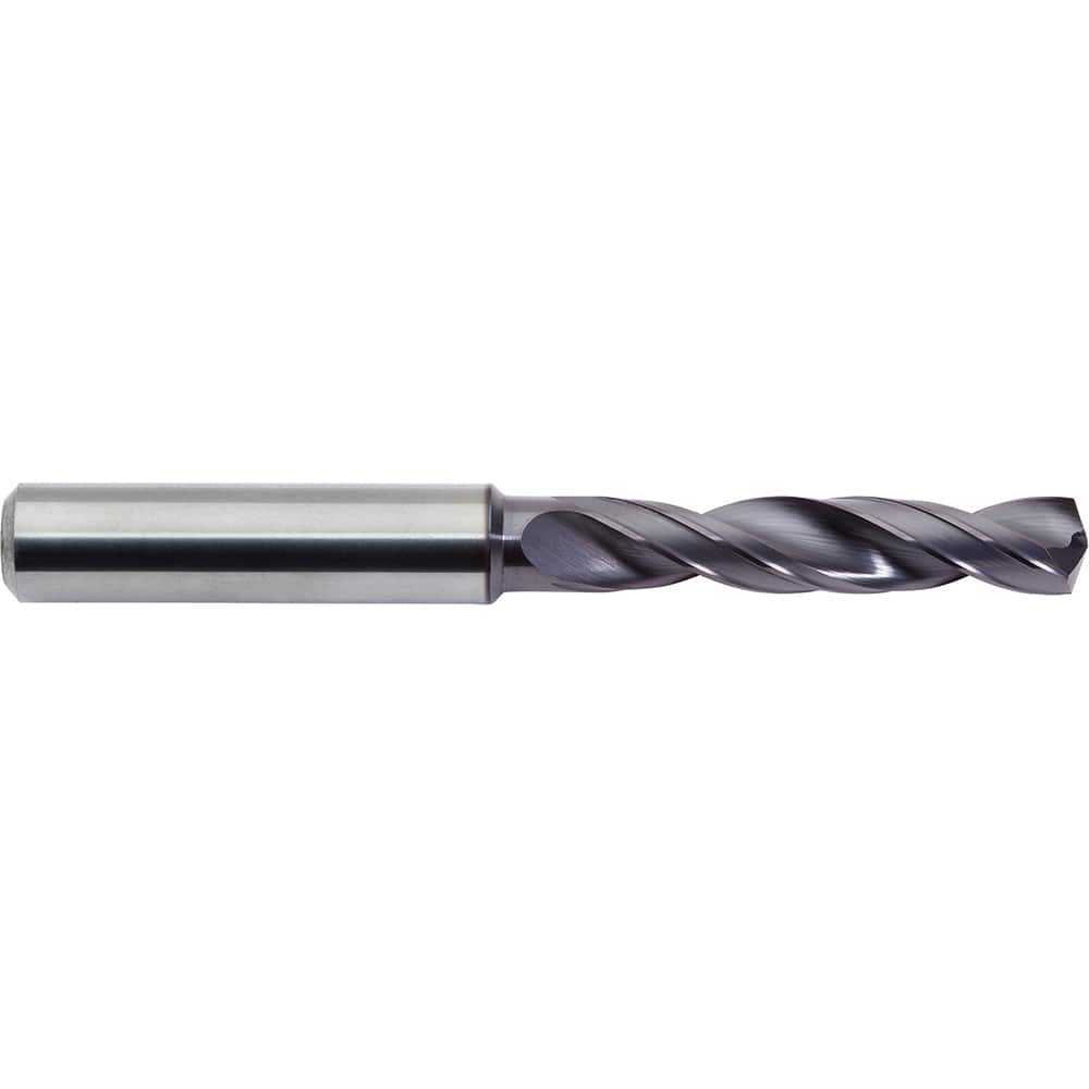 M.A. Ford - Screw Machine Length Drill Bits; Drill Bit Size (Decimal Inch): 0.2047 ; Drill Bit Size (mm): 5.20 ; Drill Point Angle: 142 ; Drill Bit Material: Carbide ; Drill Bit Finish/Coating: ALtima? Plus ; Flute Type: Helical - Exact Industrial Supply