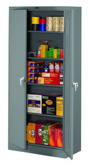 36"W x 18"D x 78"H Storage Cabinet, Knocked-Down, with 4 Adj. Shelves, Levelers, - Caliber Tooling