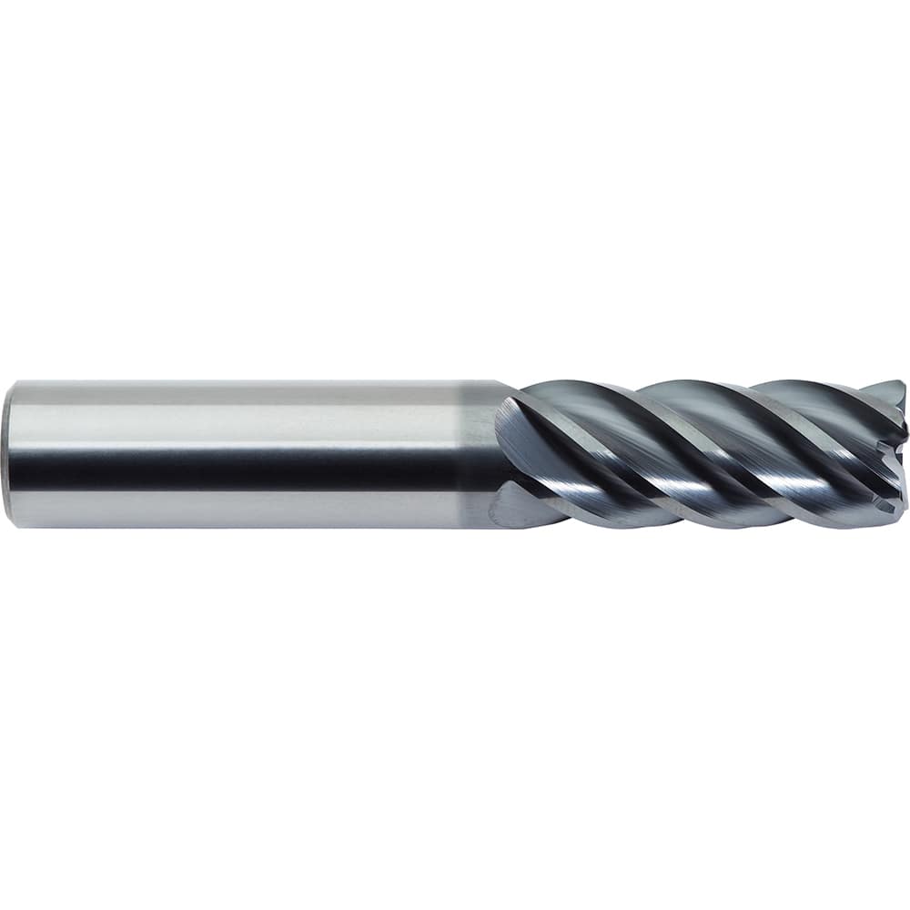 Corner Radius End Mill: 1/4″ Dia, 3/4″ LOC, 0.01″ Radius, 4 Flutes, Solid Carbide 2-1/2″ OAL, 1/4″ Shank Dia, 38 & 41 ° Helix, ALtima Blaze Coated, Corner Radius End, Centercutting