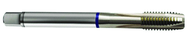 M18x1.5 6H 4-Flute Cobalt Blue Ring Spiral Point Plug Tap-Bright - Caliber Tooling