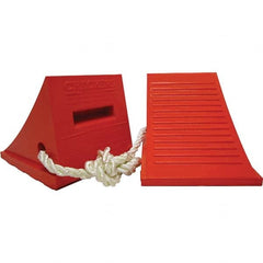 Checkers - 1 2-Piece 9" Wide x 8-1/4" High x 11-1/2" Deep Polyurethane Wheel Chock - Caliber Tooling