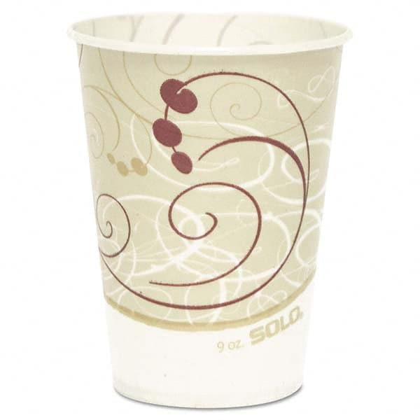 DART - Waxed Paper Cold Cups, 9 oz, Symphony Design, 100/Bag - Caliber Tooling