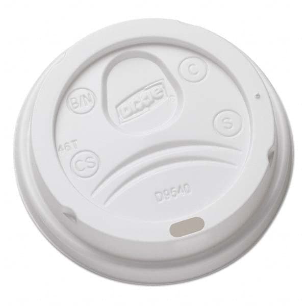 Dixie - Sip-Through Dome Hot Drink Lids for 10 oz Cups, White, 100/Pack, 1000/Carton - Caliber Tooling