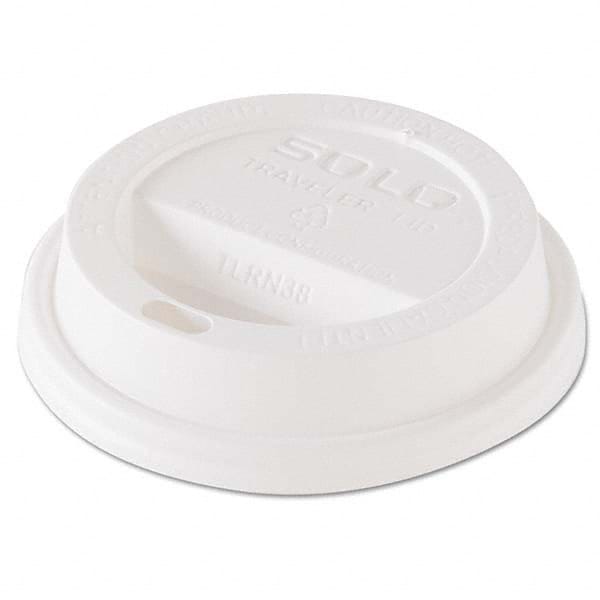 DART - Traveler Dome Hot Cup Lid, Fits 8 oz Cups, White, 100/Pack, 10 Packs/Carton - Caliber Tooling