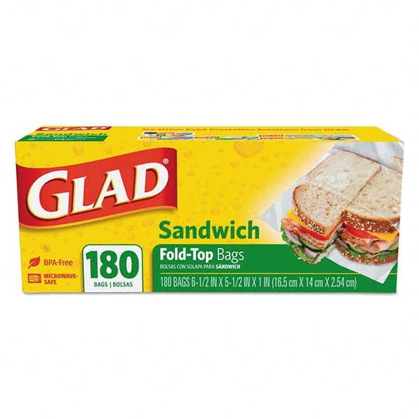 Glad - Reclosable Food & Sandwich Bags Volume Capacity: 1 Gal. Width (Inch): 6-1/2 - Caliber Tooling