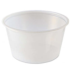 Fabri-Kal - Portion Cups, 4 oz, Clear, 125/Sleeve, 20 Sleeves/Carton - Caliber Tooling