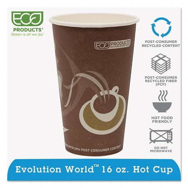 ECO PRODUCTS - Evolution World 24% Recycled Content Hot Cups - 16 oz, 50/PK, 20 PK/CT - Caliber Tooling