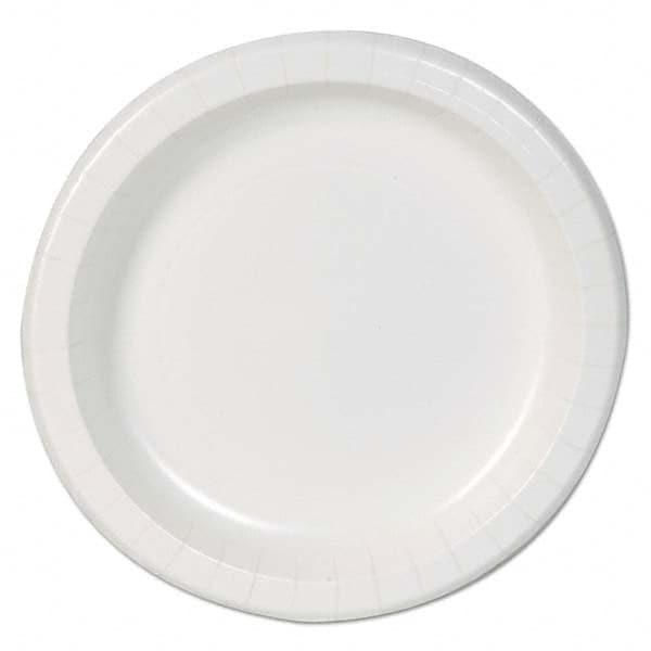 Dixie Basic - Basic Paper Dinnerware, Plates, White, 8.5" Diam, 125/Pack, 4/Carton - Caliber Tooling