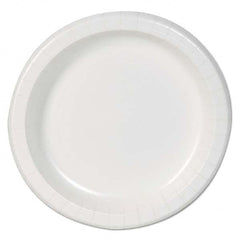 Dixie Basic - Basic Paper Dinnerware, Plates, White, 8.5" Diam, 125/Pack, 4/Carton - Caliber Tooling