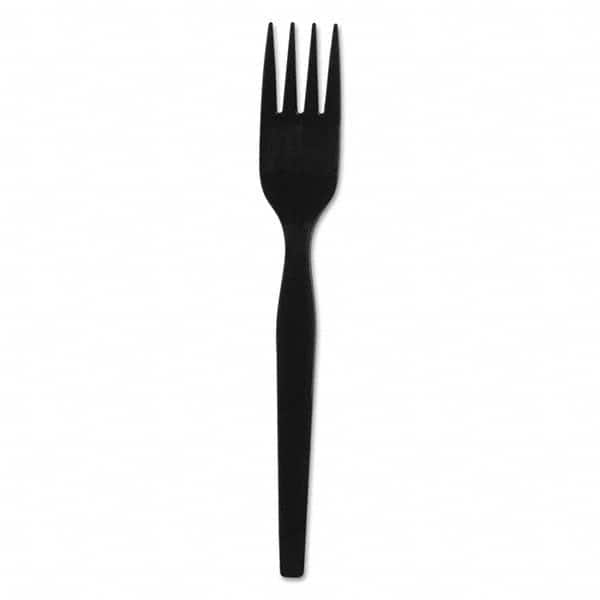 Dixie - SmartStock Plastic Cutlery Refill, Forks, 6", Black, 40/Pack, 24 Packs/CT - Caliber Tooling