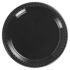 Plate: Black, 125 Per Pack & 4 Pack Per Carton Black