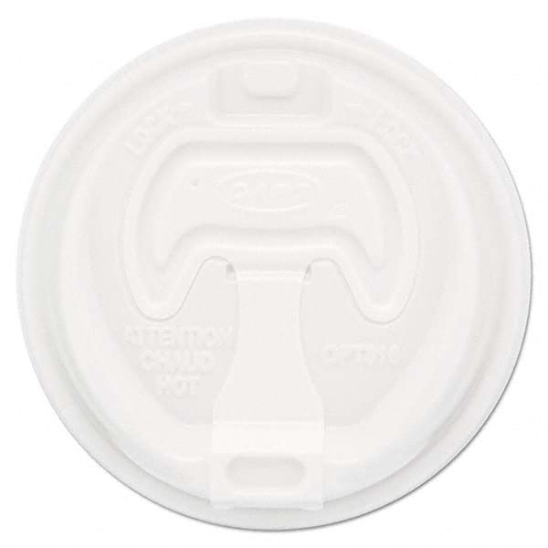 DART - Optima Reclosable Lid, 12-24 oz Foam Cups, White, 100/Bag - Caliber Tooling