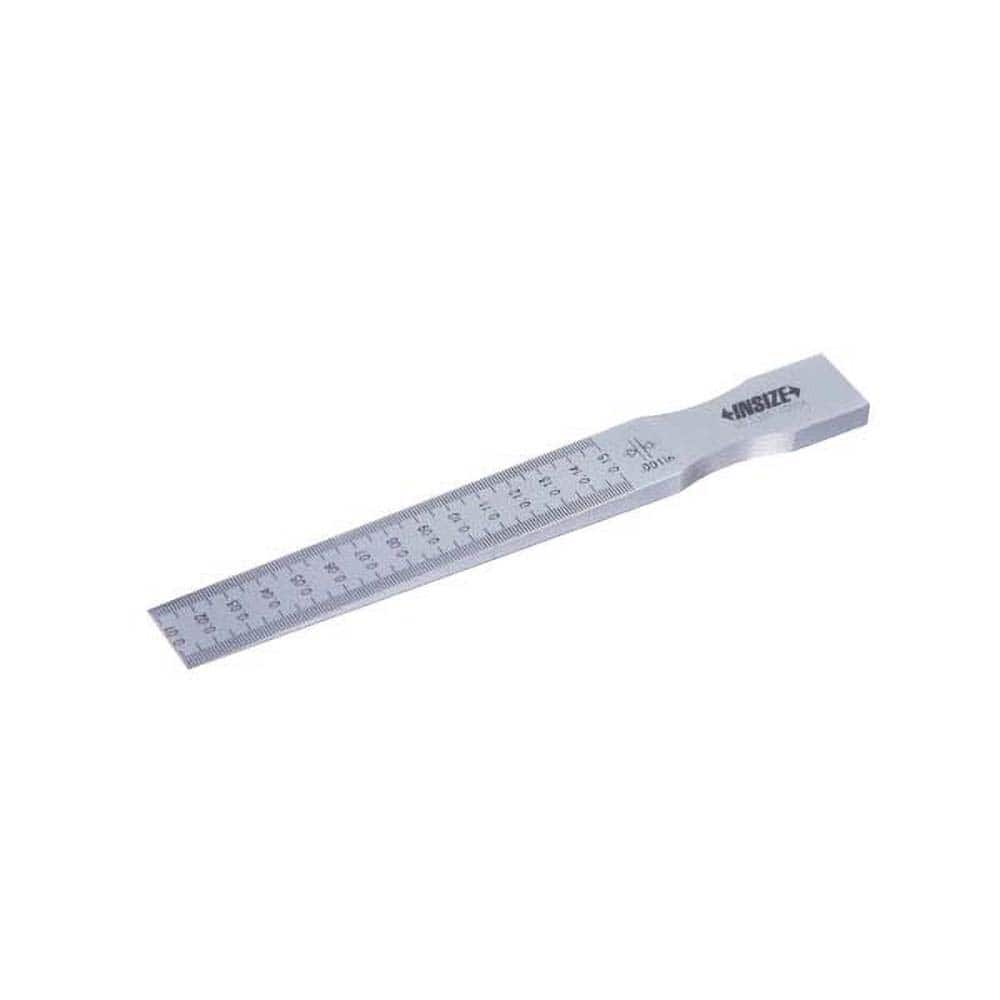 Insize USA LLC - Taper Gages; Minimum Measurement (Inch): 0.0100 ; Minimum Measurement (Decimal Inch): 0.0100 ; Maximum Measurement (Inch): 0.1500 ; Maximum Measurement (Decimal Inch): 0.1500 ; Number of Leaves: 1 ; Overall Length (Inch): 4-1/2 - Exact Industrial Supply